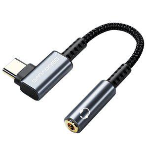 [바라보고]ㄱ자 USB C타입 to 3.5mm DAC 내장 이어폰 젠더 BK03