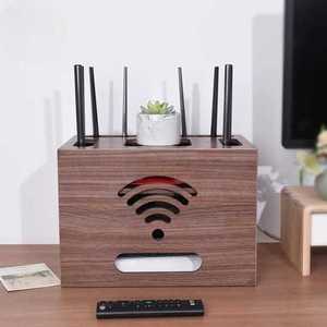 와이파이 정리함 셋톱박스 공유기 모뎀 수납함 우드
