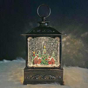 크리스마스 오르골 선물 소품 장식 스노우볼 워터볼 / 05-B. 직사각_x-mas트리