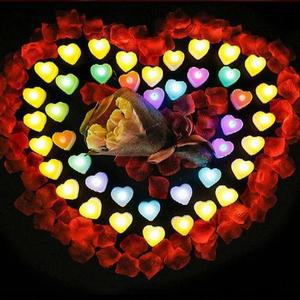 [XB80695P]프로포즈 이벤트 LED 하트 양초 라이트캔들