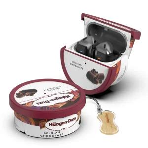 삼성 정품 갤럭시 버즈3/ 버즈3 프로 하겐다즈 벨지안 초코 미니컵 케이스 브라운