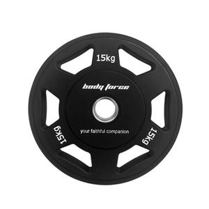 바디포스 TPU 우레탄 6홀 원형 중량원판 15kg