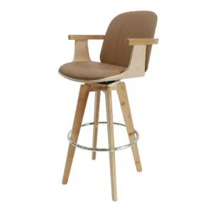 [하이파가구]디보 원목회전바의자 H750~600 색상2