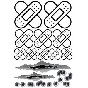 흠집 땜빵 반창고 총알 스크래치 가리기 스티커