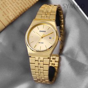 카시오 레트로 빈티지 라운드 골드 남자 메탈 시계 MTP-B145G-9A c156