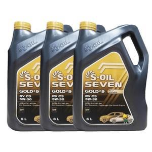 에스 엔진 세븐 골드9 RV C3 5W30 6L x3개 /AWS