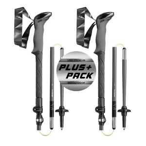 레키 플러스팩 마카루 FX TA 초경량 5단 접이식 등산스틱 1세트 등산지팡이