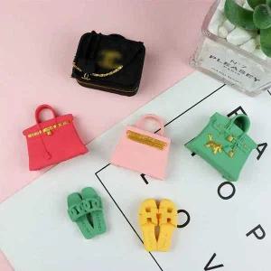 작은 향기 시뮬레이션 가방 신발 아로마 테라피 석고 DIY 퐁당 초콜릿 케이크 장식 장식품 실리콘 몰드