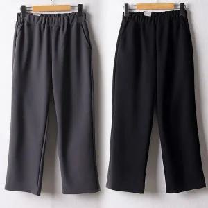 [하프클럽/]가을 빅사이즈여성의류 이중지 스판 슬랙스 LOF359 40인치 정장바