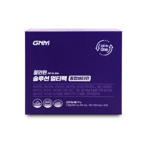 GNM자연의품격 올인원 솔루션 멀티팩 종합비타민 2400mg x 30포 X 1박스 I