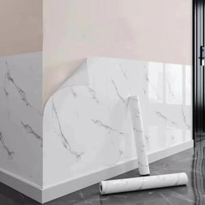 인테리어 벽지 거실 셀프 포인트 도배주방용 방수 대리석 벽지 붙이는 접착식 풀바른 호일, 내유성 스티커,
