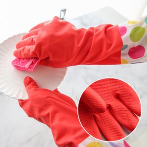 [5+1] 라텍스 고무장갑 롱 밴드 숏 와이드 기모 고무 장갑 주방 청소 요리용