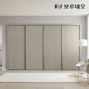 패브릭 슬라이딩 붙박이장 270cm 9자