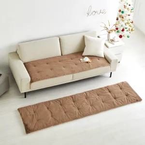 [모던하우스] 모던하우스 포근한 인조 래빗퍼 소파패드 3인 기본형 60x180 브라운 EM1124039