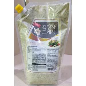 (평강 2k) 흑임자드레싱/샐러드/드레싱/소스/가공/음식/가정/가정용/건강한/대용량/맛있는/업소/매장/가게