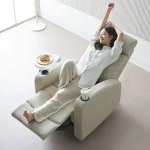 에보니아 바디 1인용 전동 리클라이너 컵홀더 에어레더 / 1인 쇼파 소파