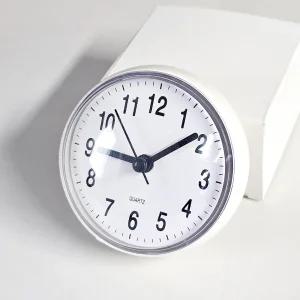 욕실용 무소음 벽시계 흡착 방수 화장실 시계