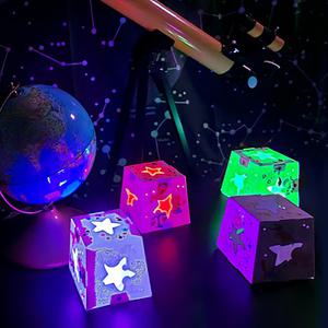 아이스크림몰 DIY LED 사각스탠드 만들기 크리스마스 겨울 놀이 집콕 체험 초등 재료 유아 키트 미술 엄마표 유아 추석