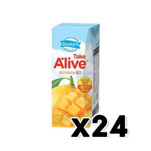 덴마크 테이크 얼라이브 망고 팩음료 200ml x 24개