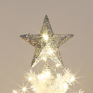 감동성탄 샤인스타 LED 트리 탑별 장식 꼭대기별 트리토퍼 실버