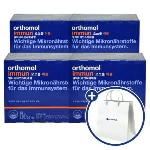 [쇼핑백증정] 오쏘몰 이뮨 멀티비타민 미네랄 (액상 20ml + 정제 919mg) x 30개입 4개 / WJ