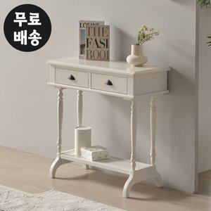 [벤티스가구]베르 엔틱 콘솔 원목 복도장 현관 테이블 미니 콘솔 테이블 폭좁은 슬림 복도(805)