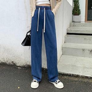 [BZJKU9IO_4A]와이드 허리밴딩 쿨 편한청바지 여름 패션