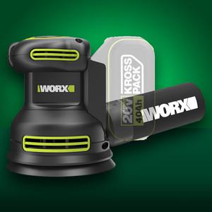 웍스 충전 원형샌더 베어툴 20V 저진동 컴팩트 WU657.9 공구 수공구