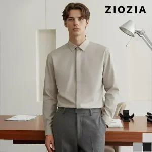 [지오지아] 소프트 스트레치 히든버튼 셔츠 (AAC4WC1101)
