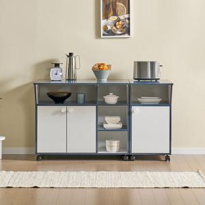 새롬1300 이동식 주압수납장세트 조리대세트 아일랜드식탁