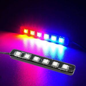 [모두모아]12V 차량용 모듈내장 LED스트로브라이트 레드-블루 자동차LED바 싸이키LED바 경광등 LED램프 스