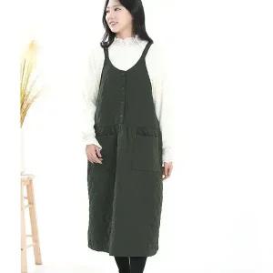 BL4643 멜빵 누빔 나시 멜빵원피스