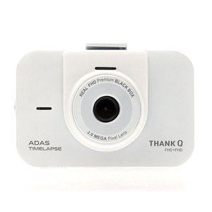 [SD카드32GB  1개 추가제공]국내생산 빠른AS 12v~24v 땡큐블랙박스 화이트 1채널 GPS과속단속안내