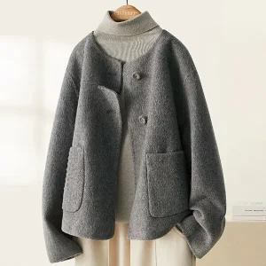 [몽벨리즈]세라절개라운드모직자켓 mde2301721