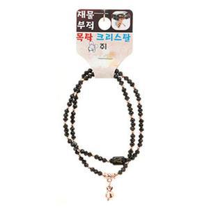 [HYIJDBOB_4B]염원팔찌 크리스탈 목탁 재물부적 띠 (쥐)