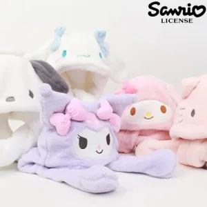 겨울모자 산리오 큐트움직이는 모자 귀달이모자 여아 털모자 방한모자 귀가움직이는모자