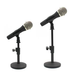 디보이스 DS-12 탁상용 메탈 마이크 스탠드 높이조절 거치대 마이크용 홀더 2종 포함