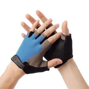 [JHQRFFWW_4B]액티브 스포츠 반장갑(블루) 자전거장갑