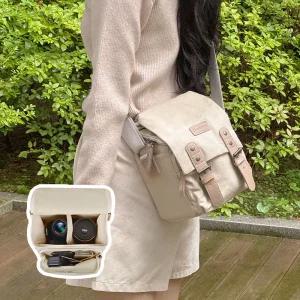 트래블라라 카메라 가방 파우치 캐논 소니 필름 미러리스 니콘 후지 리코 DSLR 호환 캔버스 S