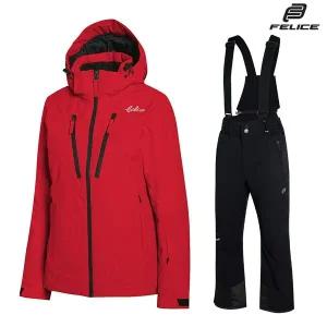 [하프클럽/]펠리체 아이리스 노아 스키복 보드복 세트 레드
