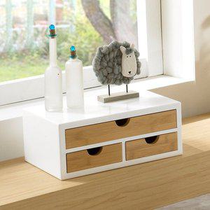 [프리메이드]원목 미니서랍함 3칸