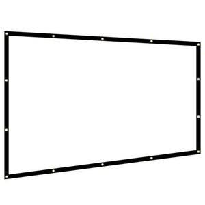 스크린 200인치 시네마 4대3 암막 섬유 롤러블 루프탑 빔프로젝트