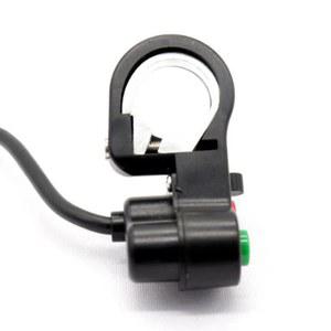 오토바이 핸들 바 스위치 엔진 전기 시동 경적 등 푸시 단추, 7/8 인치