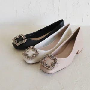 [롯데백화점]원더슈즈 천연소가죽 엘레강스 컴포트 쿠션 미끄럼방지 몰드창 펌프스 구두 3CM JANG-90