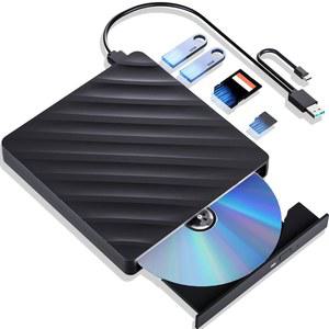 외장 블루레이 드라이브, USB 3.0 Type-C가 포함된 5 in 1 휴대용 플레이어, SD /TF 포트가 CD DVD 버너 3D 블루레이, Windows 노트북 데스크톱과 호환되는 PC용 블러레이 플레이어