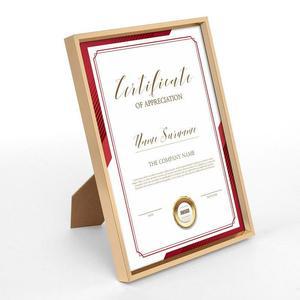 [KGPQVK8Z_4B]입체 상장액자(A4) (골드)졸업장 서액자