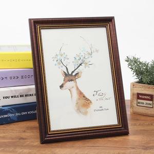 [KGPQVK9K_4B]앤틱무드 상장 액자(A4) (브라운) 임명장액자