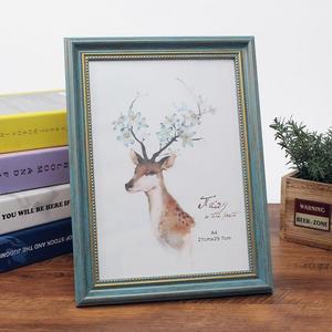 [KGPQVK9N_4B]앤틱무드 상장 액자(A4) (블루그린) 자격증