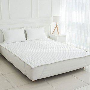 [기타]화이트 딥슬립 논슬립 사면 밴딩 슈퍼싱글 침대 패드