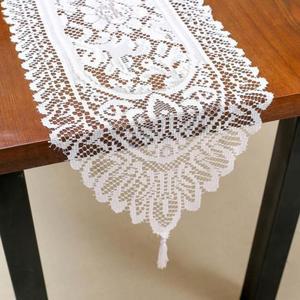 [BZI4L0I1_51AQ]고급스러운 레이스 테이블러너 130cm